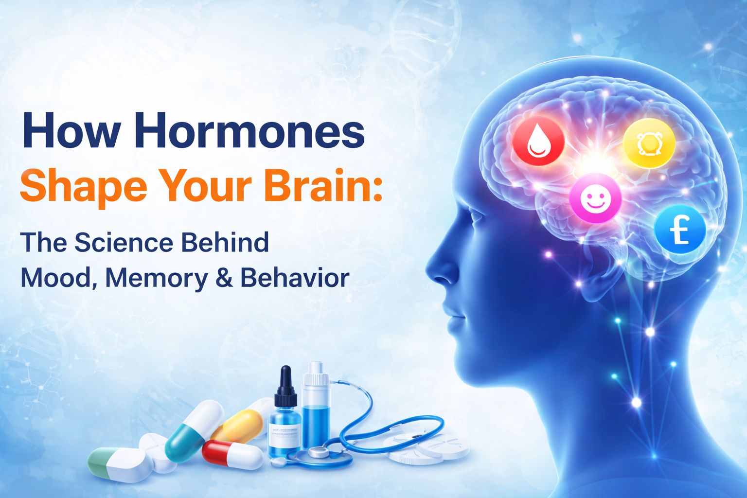 hormones affecting brain diagram